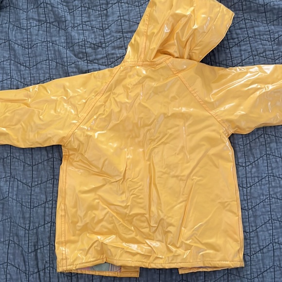 Vtg Yellow Sailmaker Kids Raincoat with Flannel Lining - Picture 7 of 7